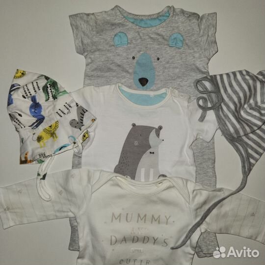 Детские вещи Mothercare пакетом от 0 до года