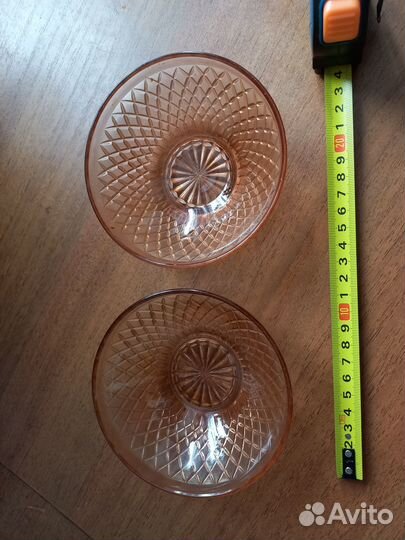 Розетки под варенье винтаж карамельное стекло