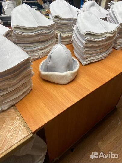 Банная шапка из овчины