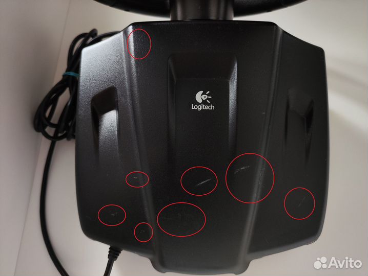 Игровой руль с педалями Logitech E-X2A12 PS2
