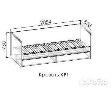 Кровать односпальная детская