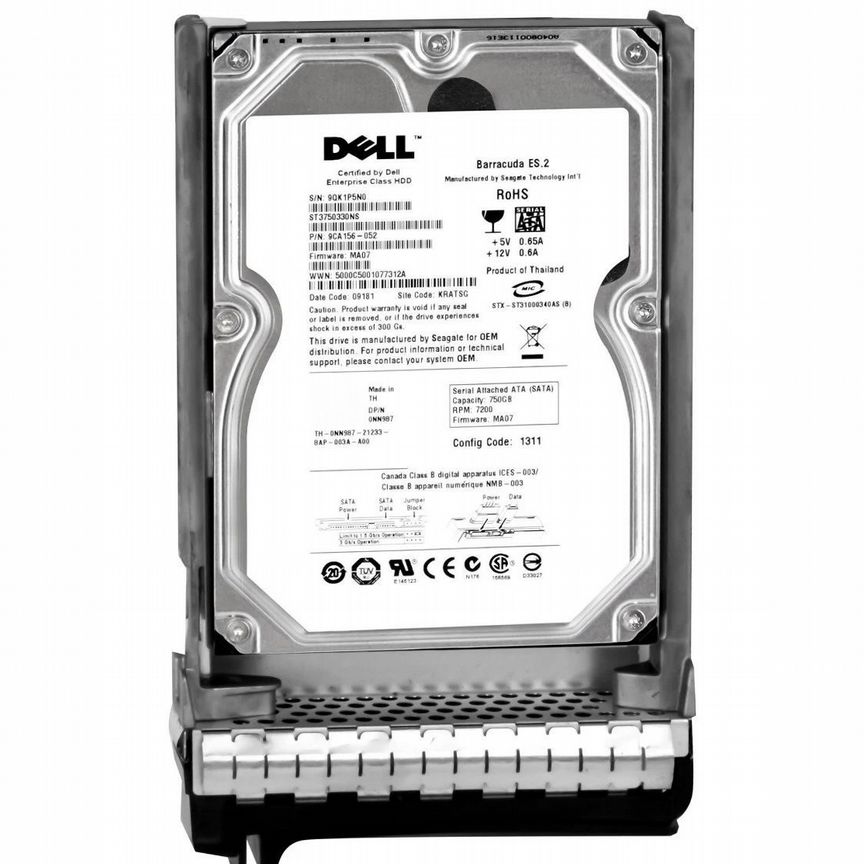 [NN987] Жесткий Диск Dell750gb Sata2 3.5" Hdd