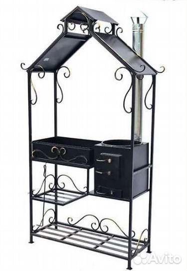 Кованые мангалы с крышей