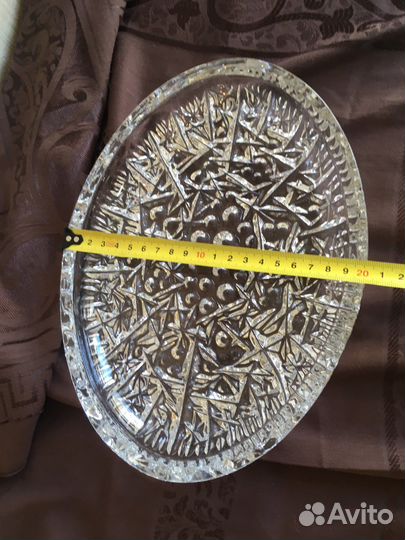 Блюдо хрусталь СССР