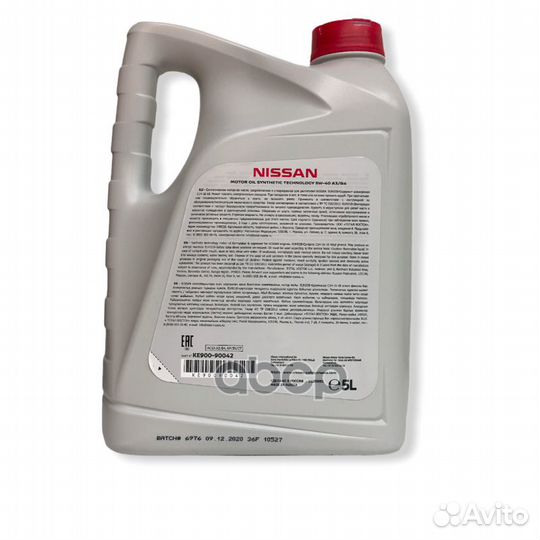 Масло моторное синтетическое nissan Motor Oil