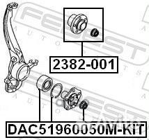 Ступица (volkswagen touareg 2003-2010) febest