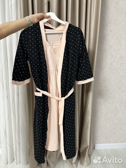 Халат и сорочка для беременных в роддом