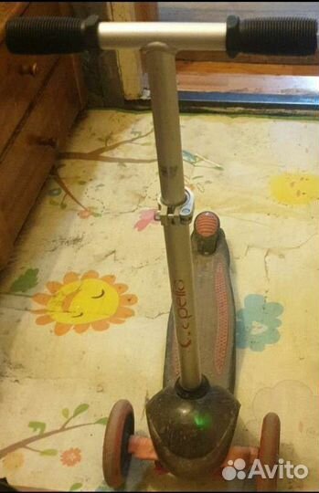 Самокат трехколесный capella с подсветкой