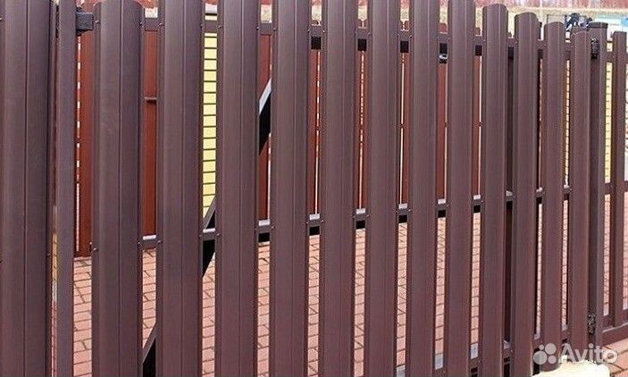 Шахматный штакетник