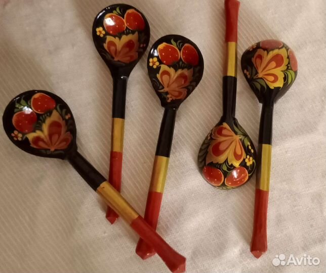 Набор посуда хохлома ложки горшок