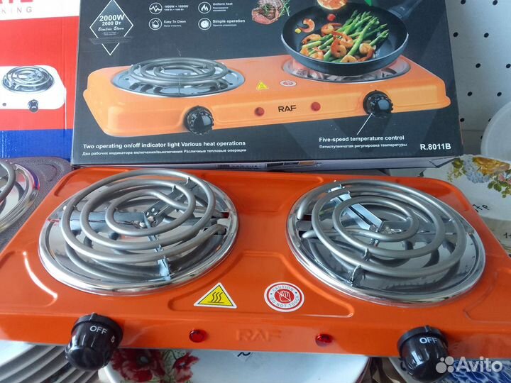 Электроплиты 2 конф и 1 конф. (настольные)