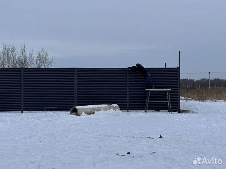 Забор жалюзи металлические