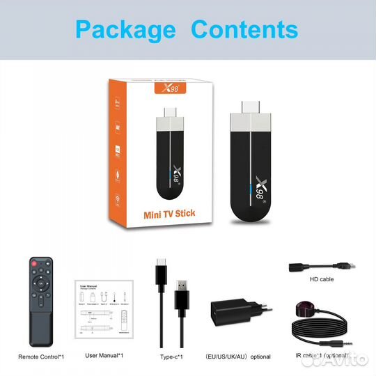 Тв стик (TV stick) X98 S500, настройка под ключ