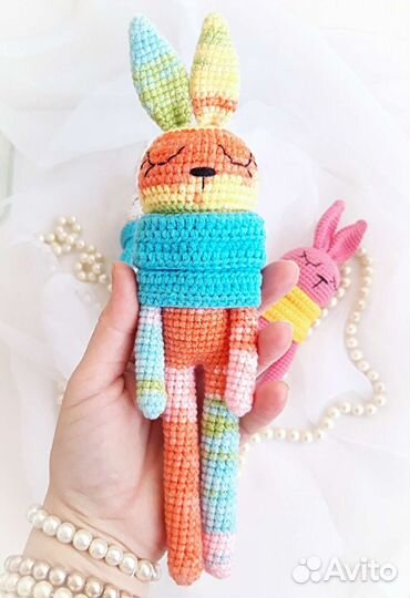 Вязаные игрушки ручной работы для малышей