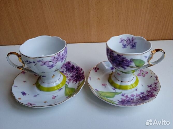 Чайный кофейный сервиз фарфоровый СССР