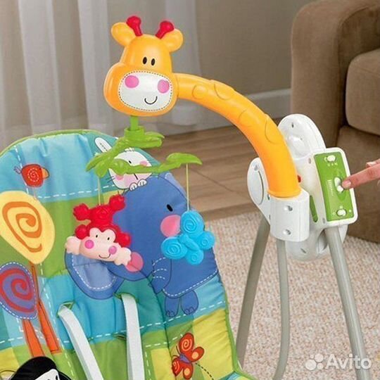 Шезлонг детский fisher price