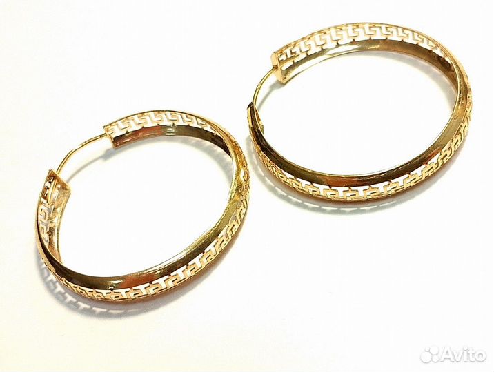 Серьги золотые