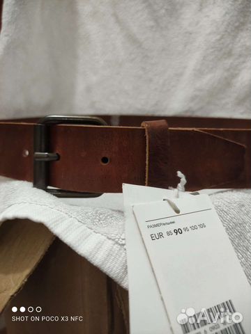 Мужской кожаный ремень Н&М