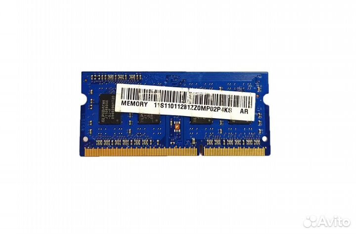 Оперативная память SO-dimm DDR3 1Gb PC3-8500S Elp