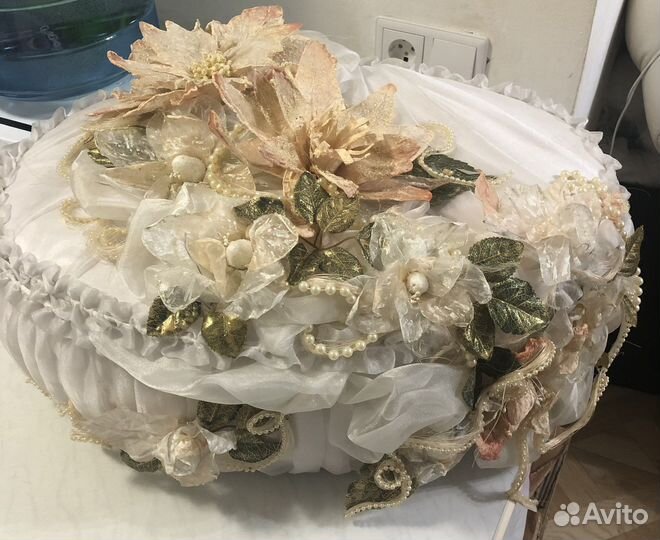 Свадебная корзина, бокалы,свечи торг