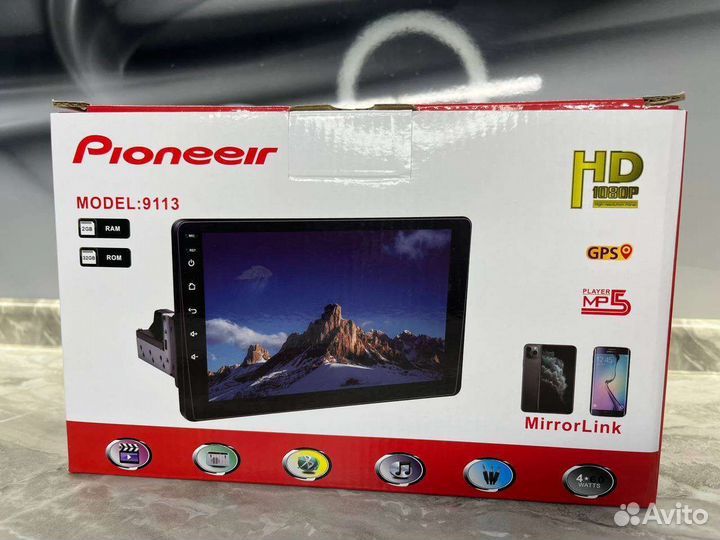 Магнитола android 9 дюймов с поворотным экраном