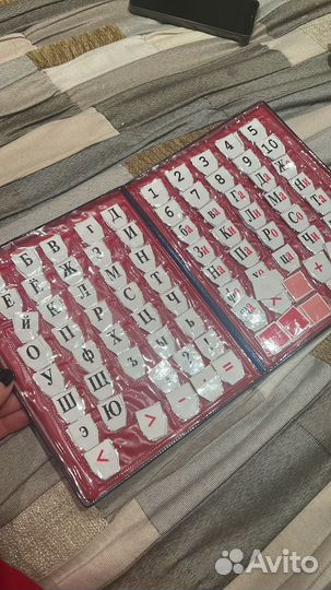 Касса букв слогов и счета заламинированная