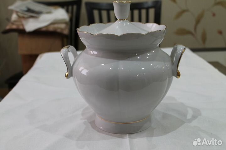 Фарфоровая супница Дружковка СССР