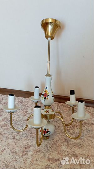 Фарфоровая Винтажная люстра Лето Польша