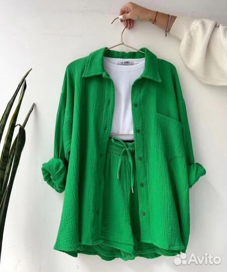 Костюм двойка рубашка с шорты