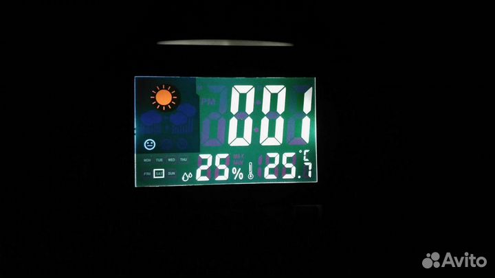 Будильник электронный с градусником и подсветкой