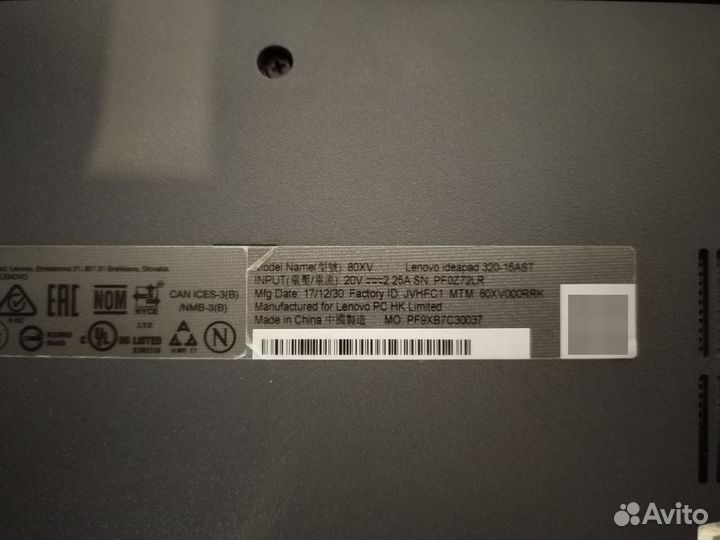 Ноутбук Lenovo ideapad 320