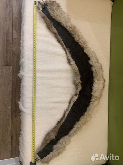 Меховой воротник чернобурка