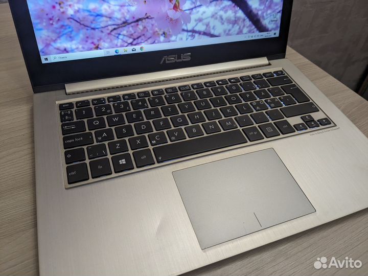 Тонкий металлический ноутбук Asus i7/ssd/Full Hd