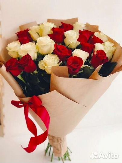 Цветы розы букет