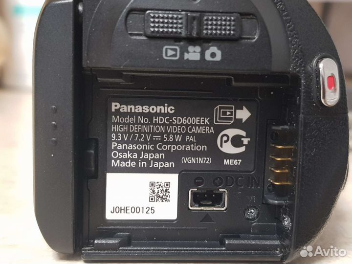 Видеокамера hdc-sd600EEK panasonic