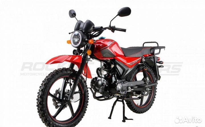 Мопед rockot alpha offroad M-11 LUX+ (LED) (красны