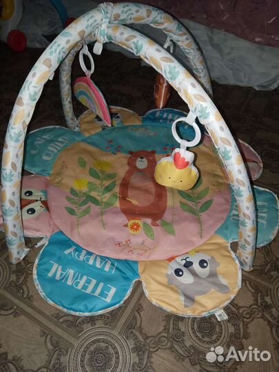 Детский коврик развивающийся ромашка