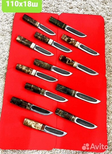 Якутский нож Стабилизированный кап 110х18ш