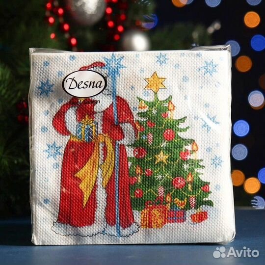 Салфетки бумажные - новогодние