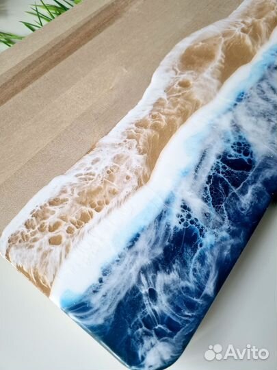 Доска кухонная из эпоксидной смолы