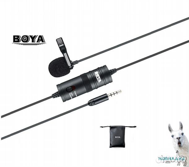 Конденсаторный петличный микрофон boya BY-M1