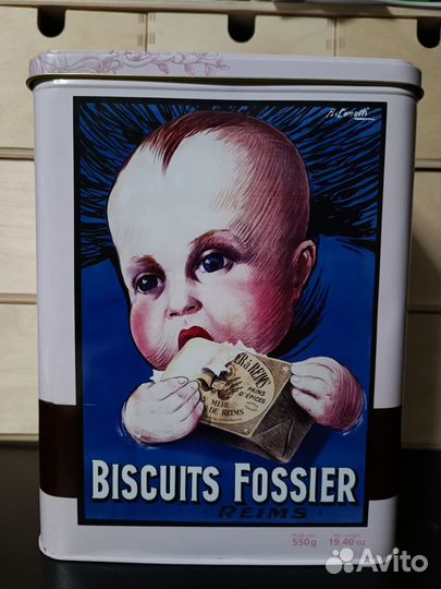 Жестяная банка (коробка) из под печенья