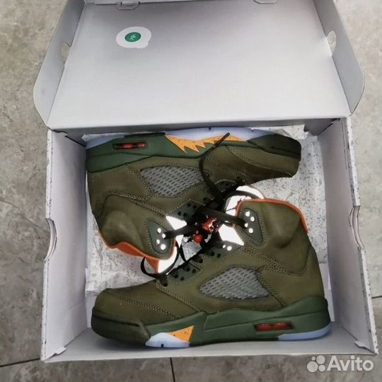Nike jordan 5 Olive оригинал мужские