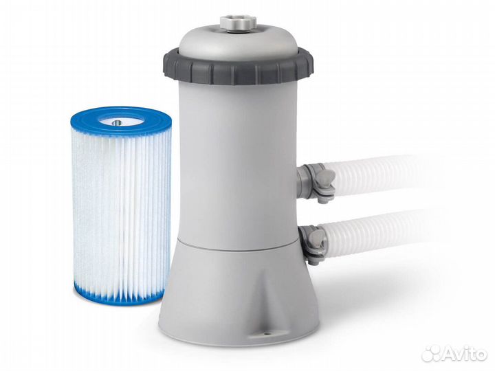 Бассейн Intex 488х244х107 см фильтр-насос 3785 л