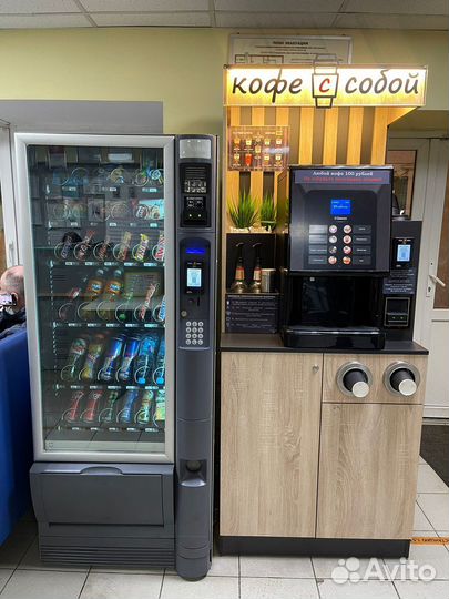 Установка кофейных и снековых автоматов