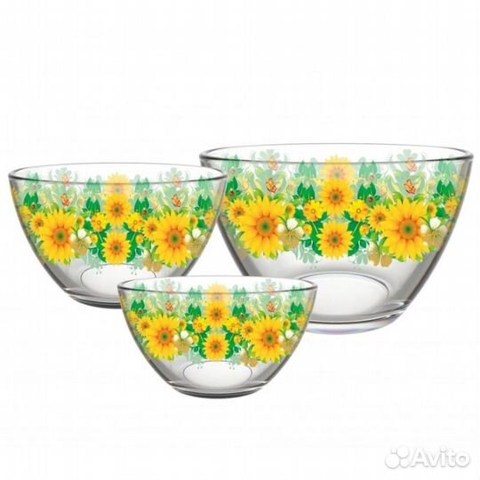 Набор салатников 3 пр.(250мл;700мл;1500мл) 