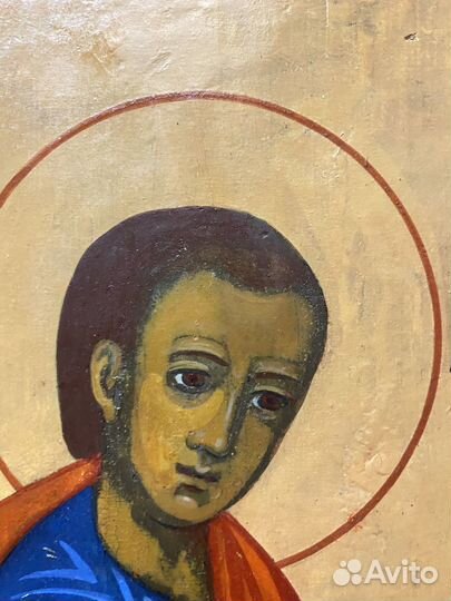 Старинная икона Храмовая святой пророк Захария 18