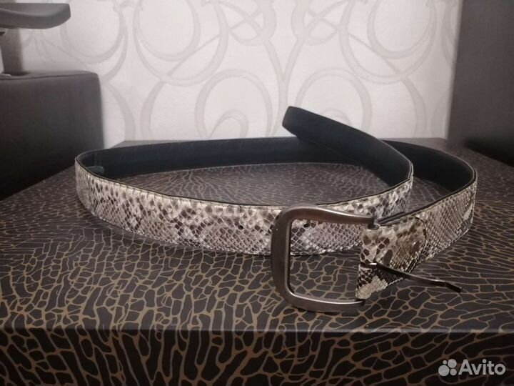 Ремень мужской из кожи змеи
