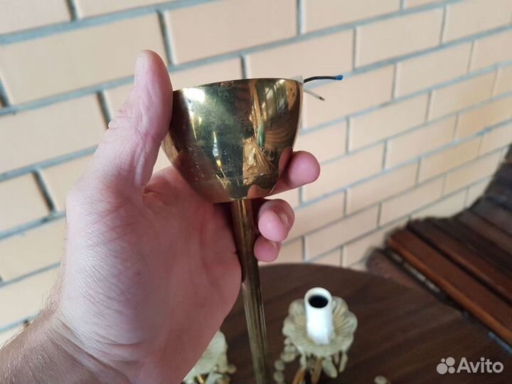 Люстра бронза СССР 6 рожковая