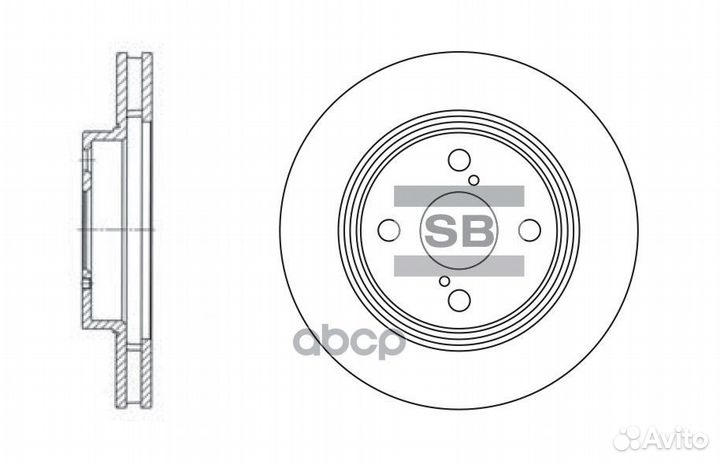 Диск тормозной SD4006 Sangsin brake